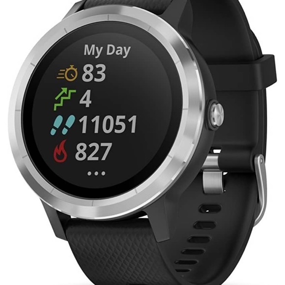 Garmin Vivoactive 3 GPS Smartwatch Black (Black Stainless)